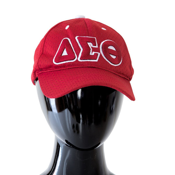 Delta Sigma Theta Flexfit Embroidered Mesh Cap Black