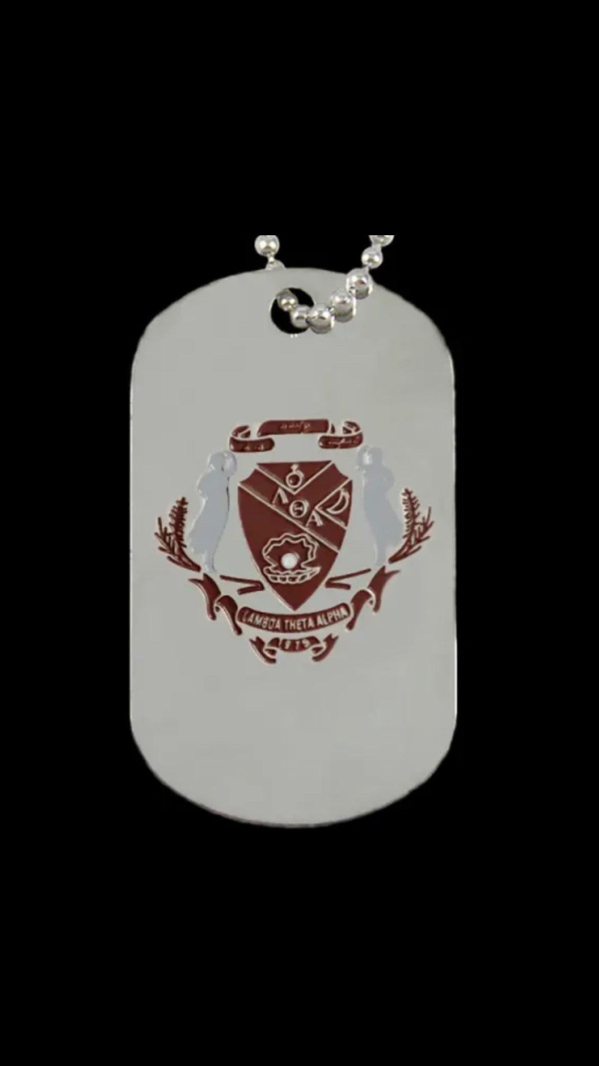 LTA Silver Double Sided Dog Tag