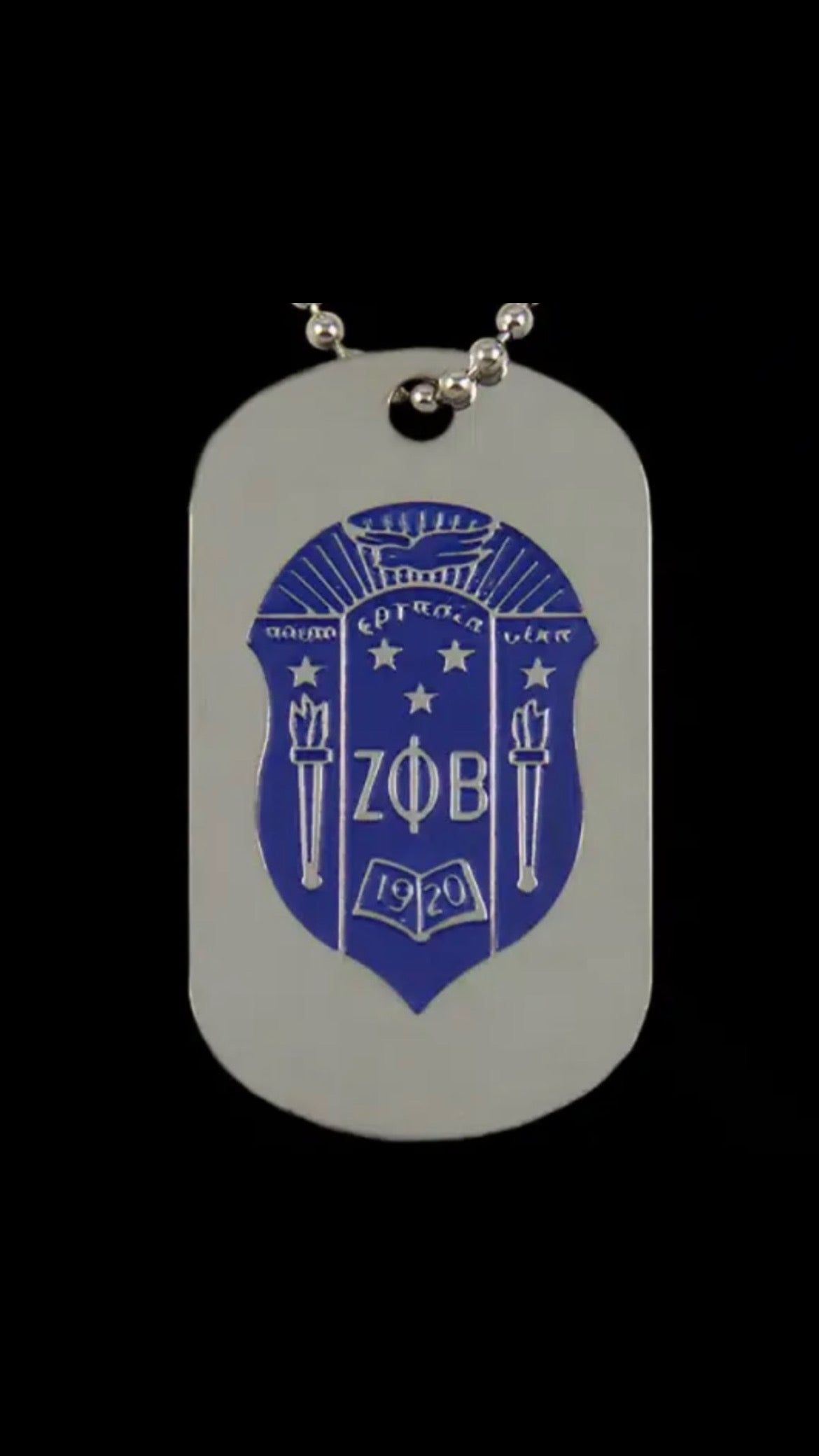 Zeta Double Sided Dog Tag