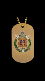 Omega Gold Double Sided Dog Tag