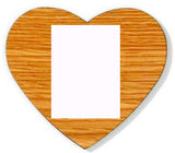 Wood Paddle Frame Heart