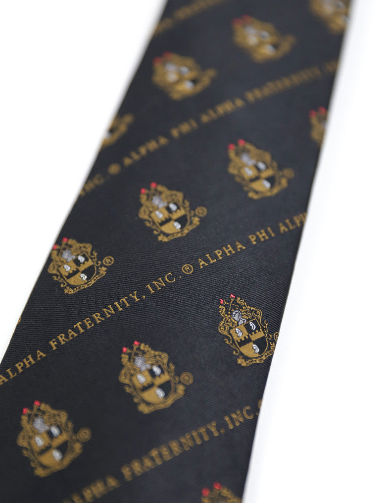 Alpha Emblem Neck Tie