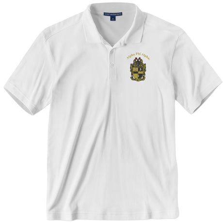 Alpha Phi Alpha, Paraphernalia, Fraternity, Men, NPHC Greek, Embroidery, Shirt, Polo