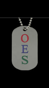 OES Silver Double Sided Dog Tag