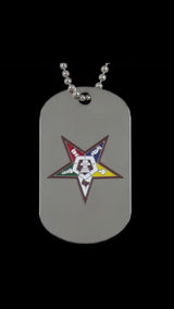 OES Silver Double Sided Dog Tag