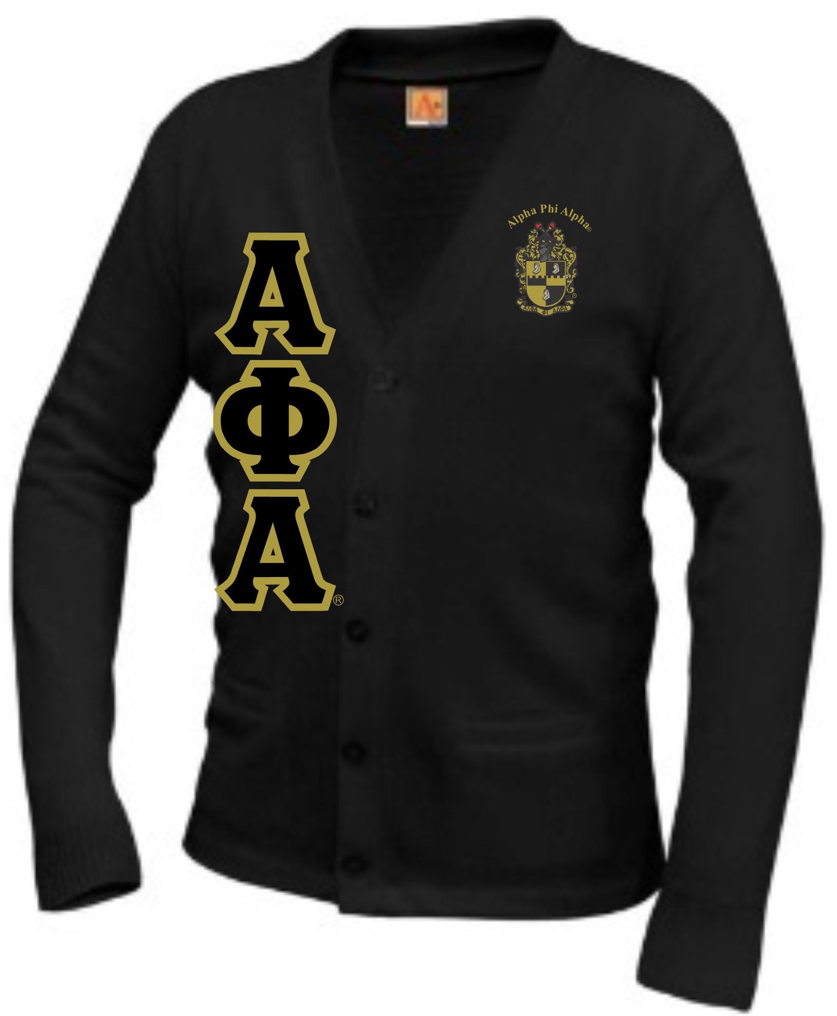 Alpha phi alpha cardigan sweater hot sale