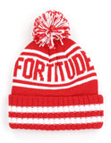  Delta Sigma Theta 1913 Fortitude Greek Beanie Hat Toboggan Winter Knit Red and White