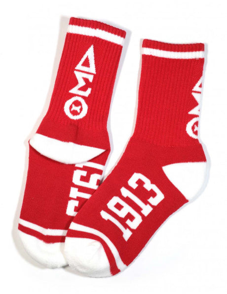 Delta Letter Socks