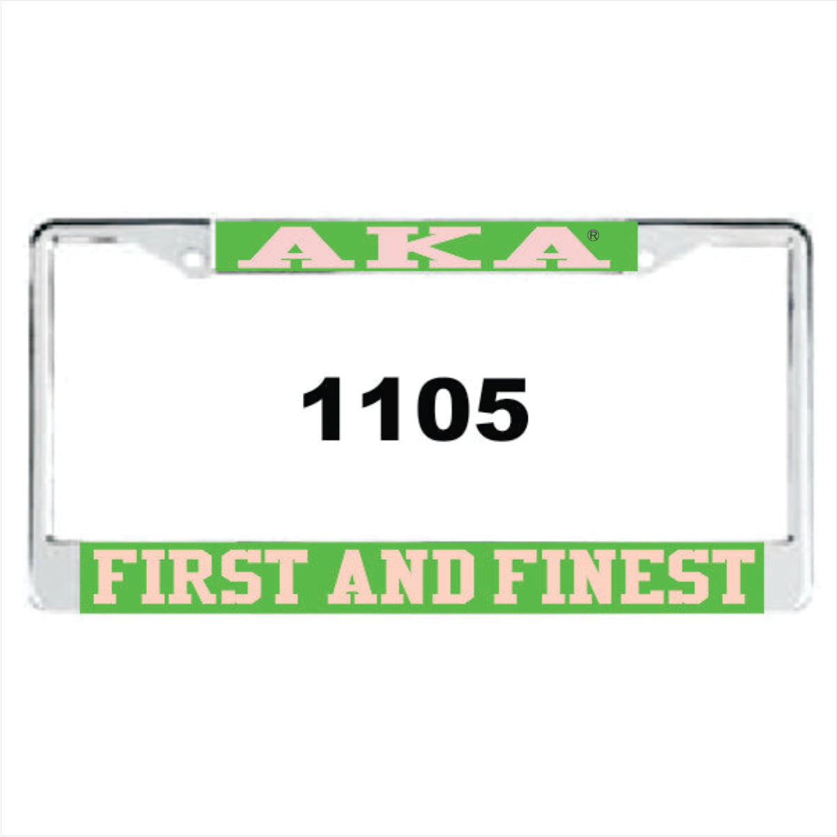 AKA 1ST and Finest Auto Frame Green/Pink