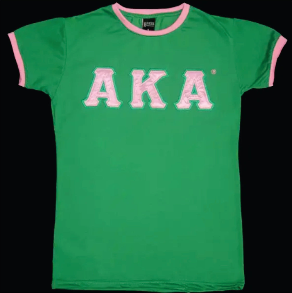 AKA Satin Letter Ringer Tee