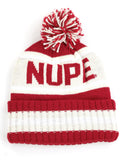 Kappa Alpha Psi 1911 Nupe Greek Beanie Hat Toboggan Winter Knit Crimson and Cream