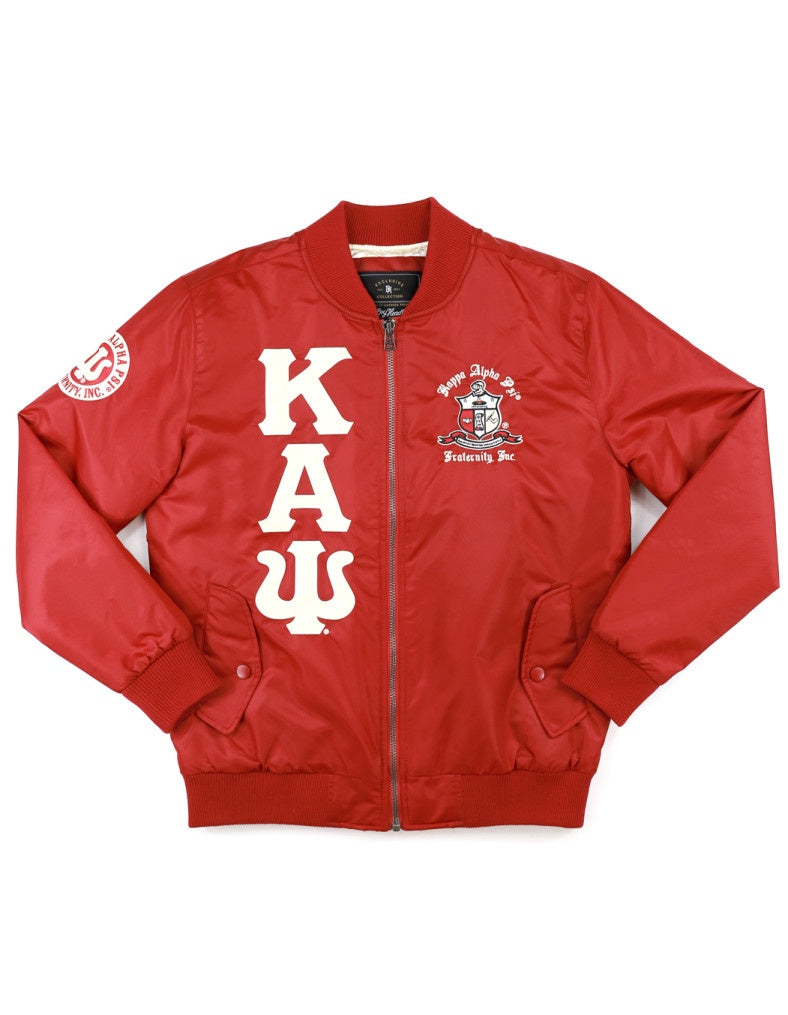 Gold kappa alpha psi bomber jacket sales
