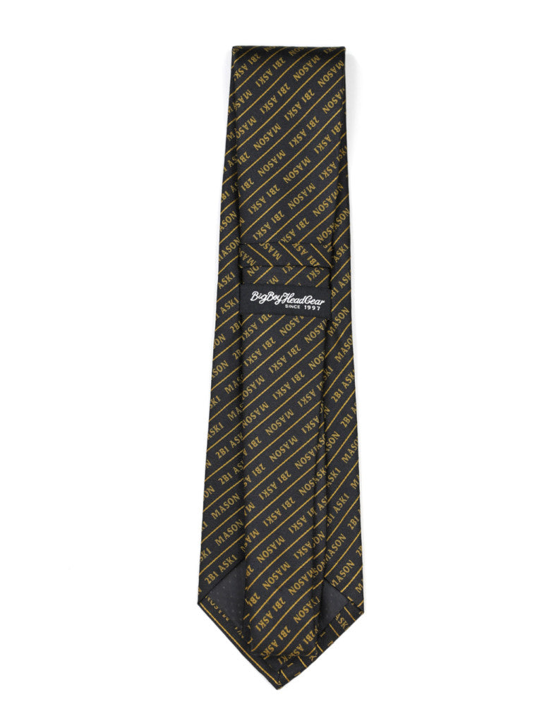 Mason Letter Neck Tie