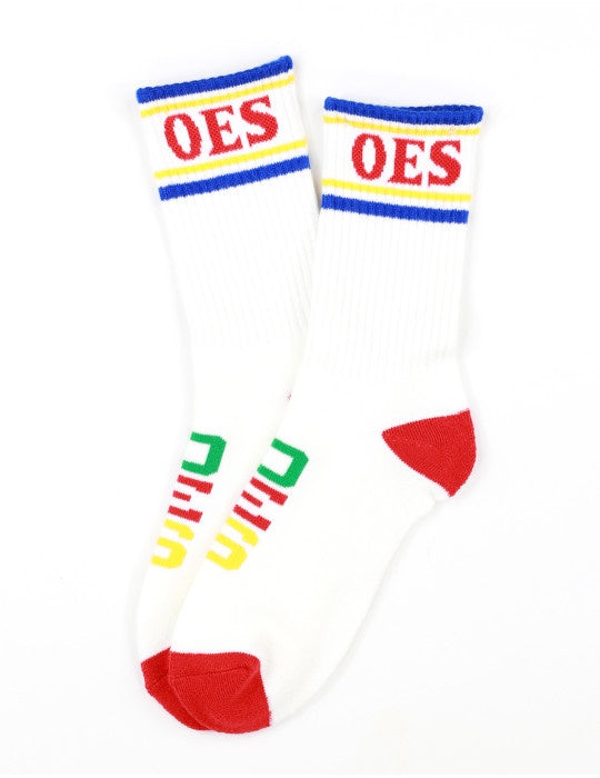 OES Knit Letter Socks