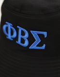 Phi Beta Sigma  1914 Bucket Hat Floppy Hat Fisherman Hat Sun Hat Outdoor Hat Blue white men summer hat Fraternity Hat 