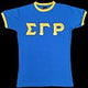 SGRho Satin Letter Ringer Tee