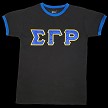 SGRho Satin Letter Ringer Tee