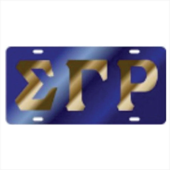 SGRho Blue Color Inlaid Mirror Auto Tag