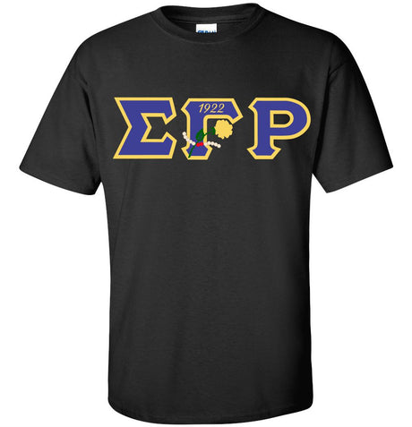 SGRho Rose Pearl Applique Tee