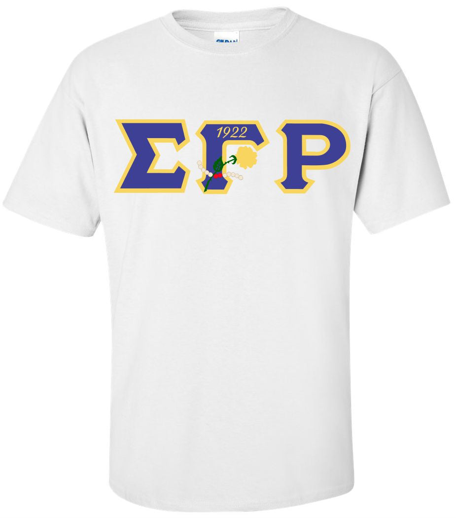 SGRho Rose Pearl Applique Tee