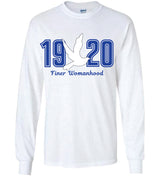 Zeta 1920 Dove Applique Long Sleeve Tee