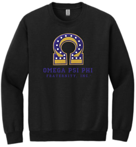 Omega Chenille Que Pearls Crewneck