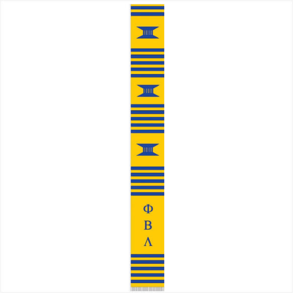 PBL Gold Letters Kente Cloth Stole