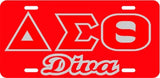 Delta Diva Tag Red/Red/Silver