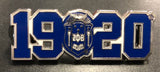 Zeta Crest Year Pin