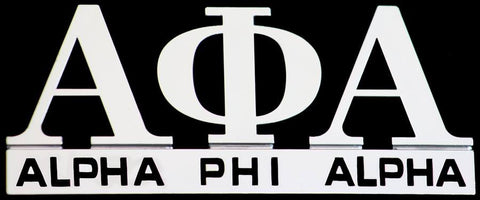 Alpha Chrome Car Emblem