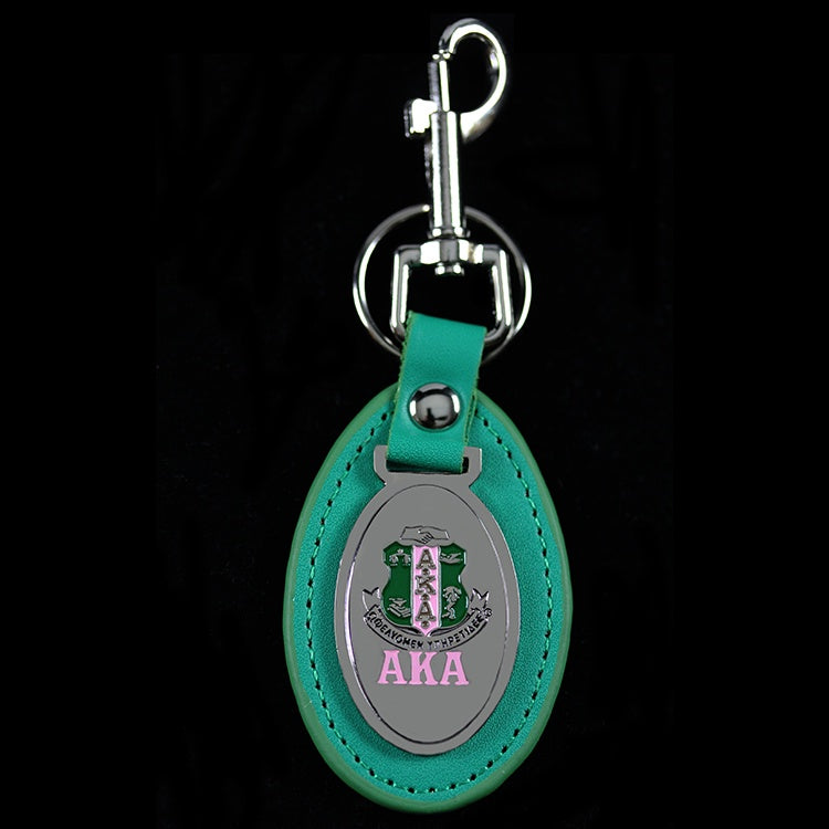 AKA Leather Fob Keychain