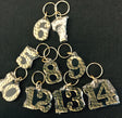 Greek Number Keychain