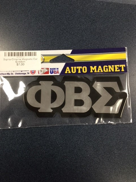 Sigma Chrome Magnetic Car Emblem