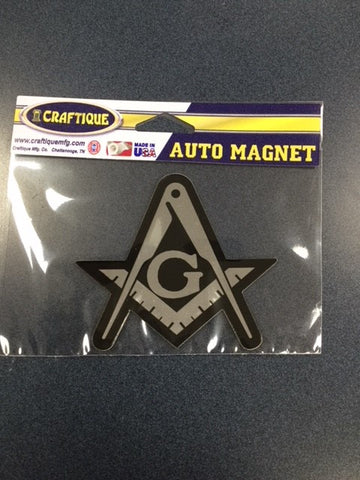 Mason Chrome Magnetic Car Emblem