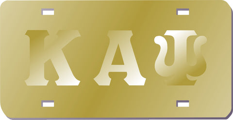 Kappa Gold Mirror Satin Auto Tag