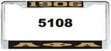 Alpha License Plate Frame