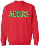 Alpha Pi Omega Greek Letter Sweatshirt