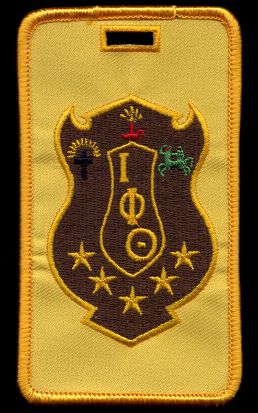 Iota Crest Embroidered Luggage Tag