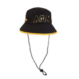 Alpha Phi Alpha 1906 Greek Floppy bucket fisherman hat black with gold trim