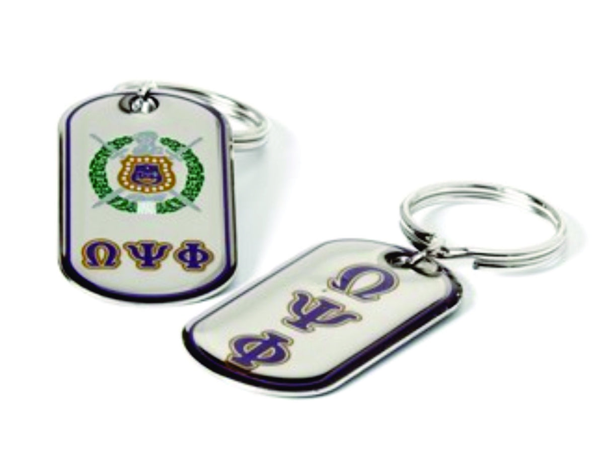 Omega Dog Tag Keyring