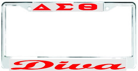 Delta Diva Auto Frame Silver/Red