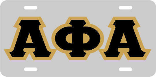 Alpha Phi Alpha Greek Auto Tag