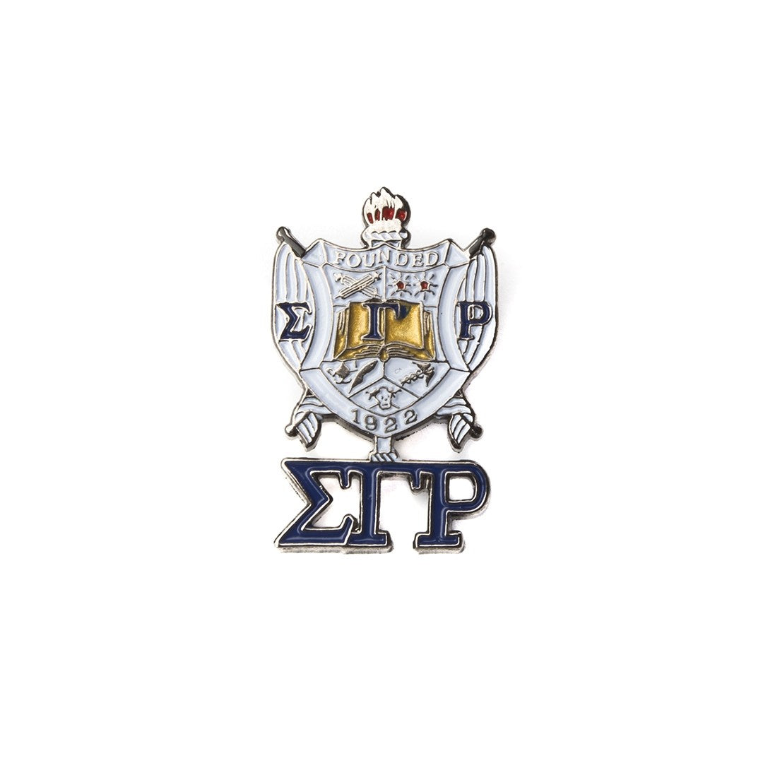 SGRho 3-D Shield Pin w/ Letters