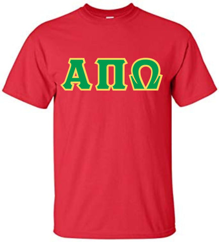 Alpha Pi Omega Greek Letter Shirt