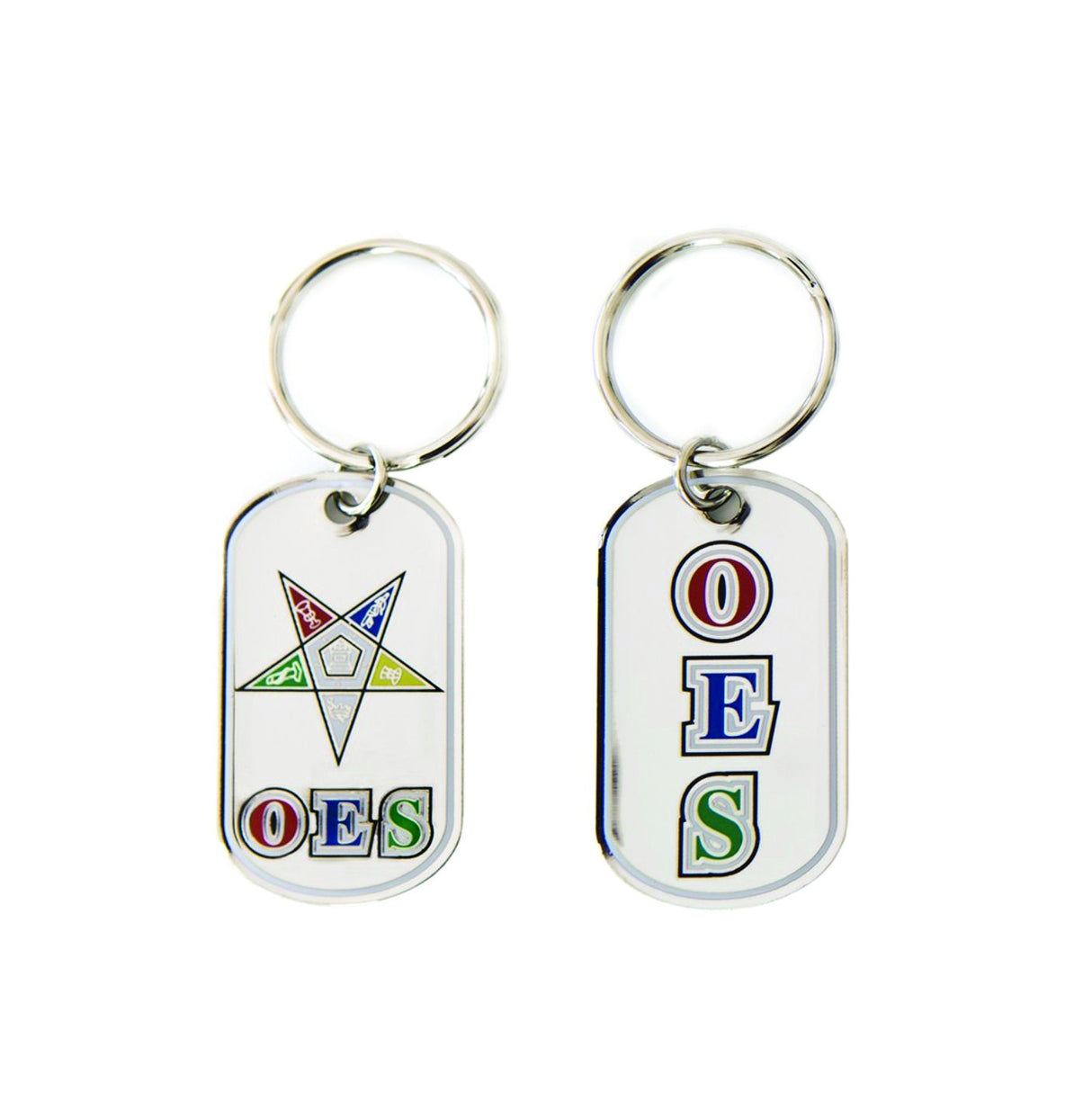 OES Dog Tag Keyring