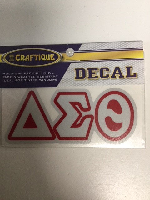 Delta Sigma Theta Greek Sorority Decal