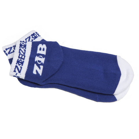 Zeta Blue Bootie Sock