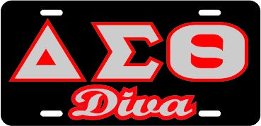 Delta Diva Tag Black/Silver/Red