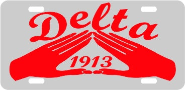 Delta Hand/Date Tag Silver/Red
