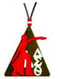 Delta Lady Wood Symbol Medallion Tiki